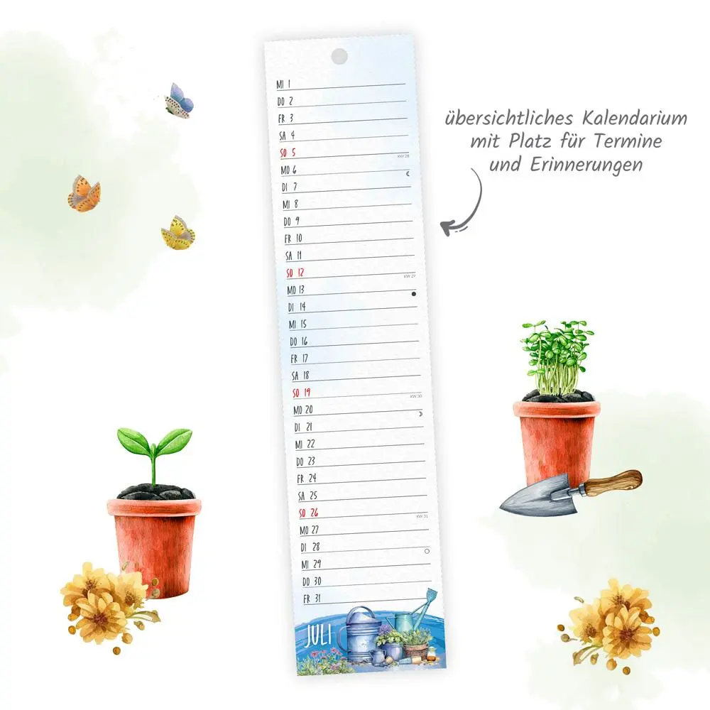 Bild: 9783988024473 | Trötsch Streifenkalender Mini Gartenzauber 2026 | KG | Kalender | XXIV