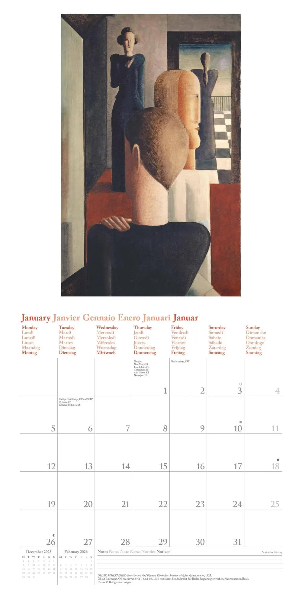 Bild: 4069095004573 | N NEUMANNVERLAGE - Bauhaus 2026 Broschürenkalender, 30x30cm,...