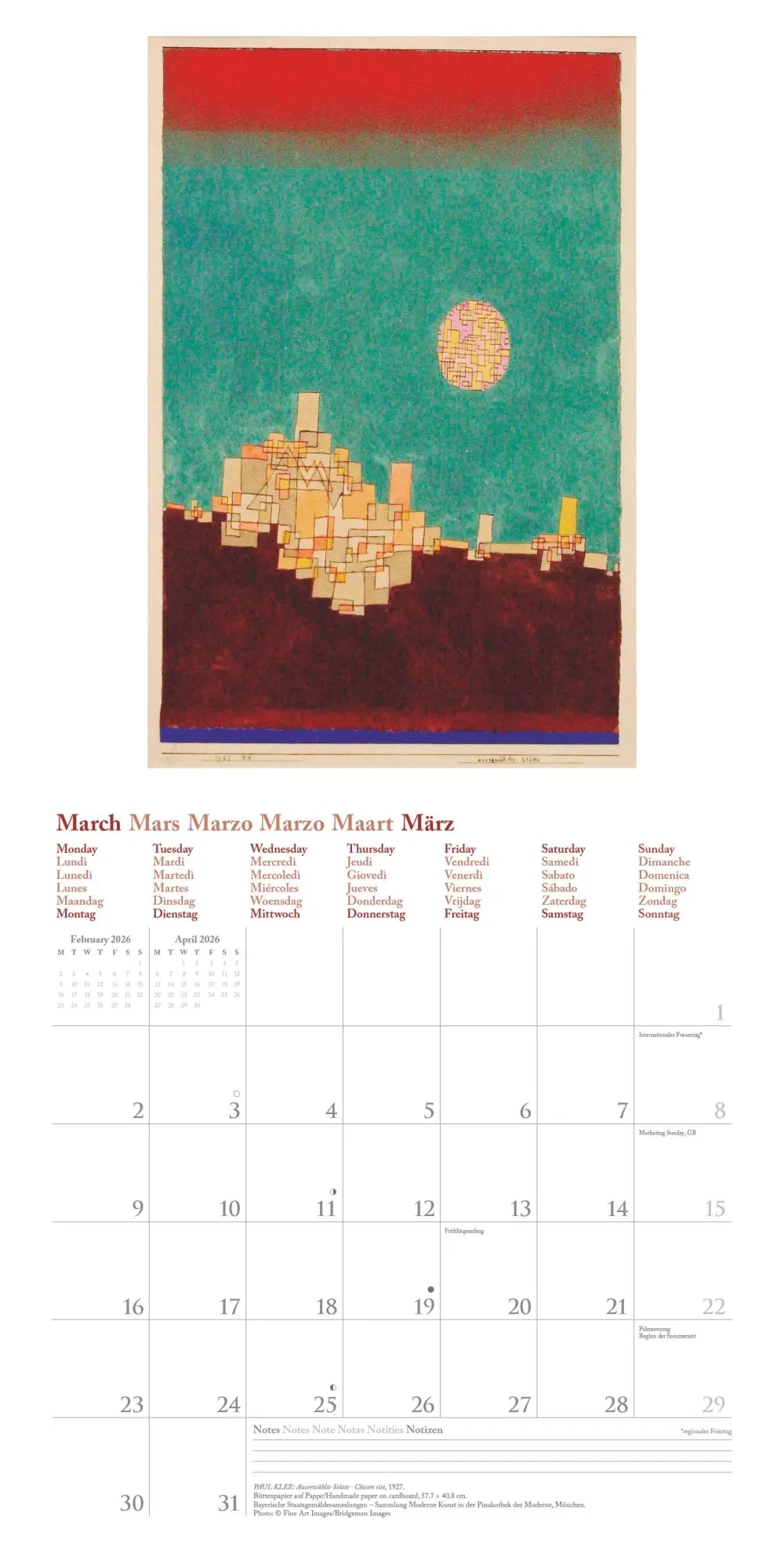 Bild: 4069095004573 | N NEUMANNVERLAGE - Bauhaus 2026 Broschürenkalender, 30x30cm,...
