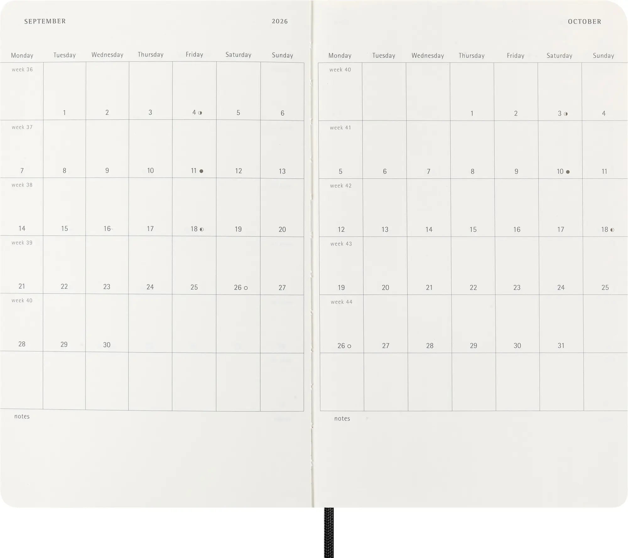 Bild: 8056999274573 | Moleskine 12 Monate Tagesnotizkalender 2026, L/A5, 1 Tag = 1 Seite,...
