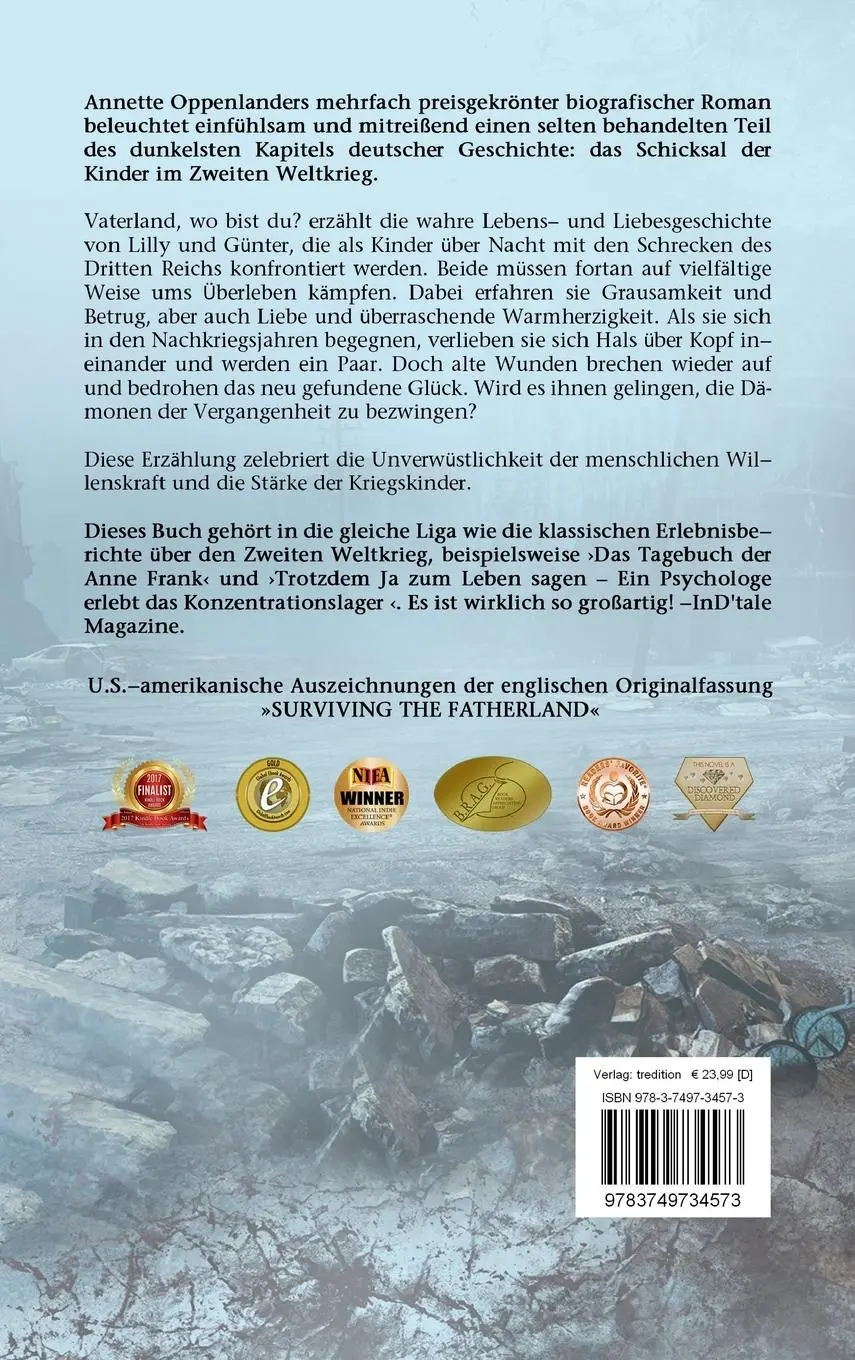 Rückseite: 9783749734573 | Vaterland, wo bist du? | Roman nach einer wahren Geschichte | Buch