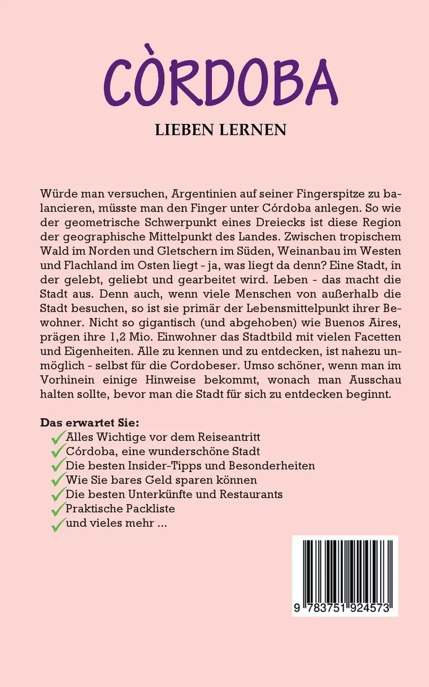 Rückseite: 9783751924573 | Córdoba lieben lernen: Der perfekte Reiseführer für einen...