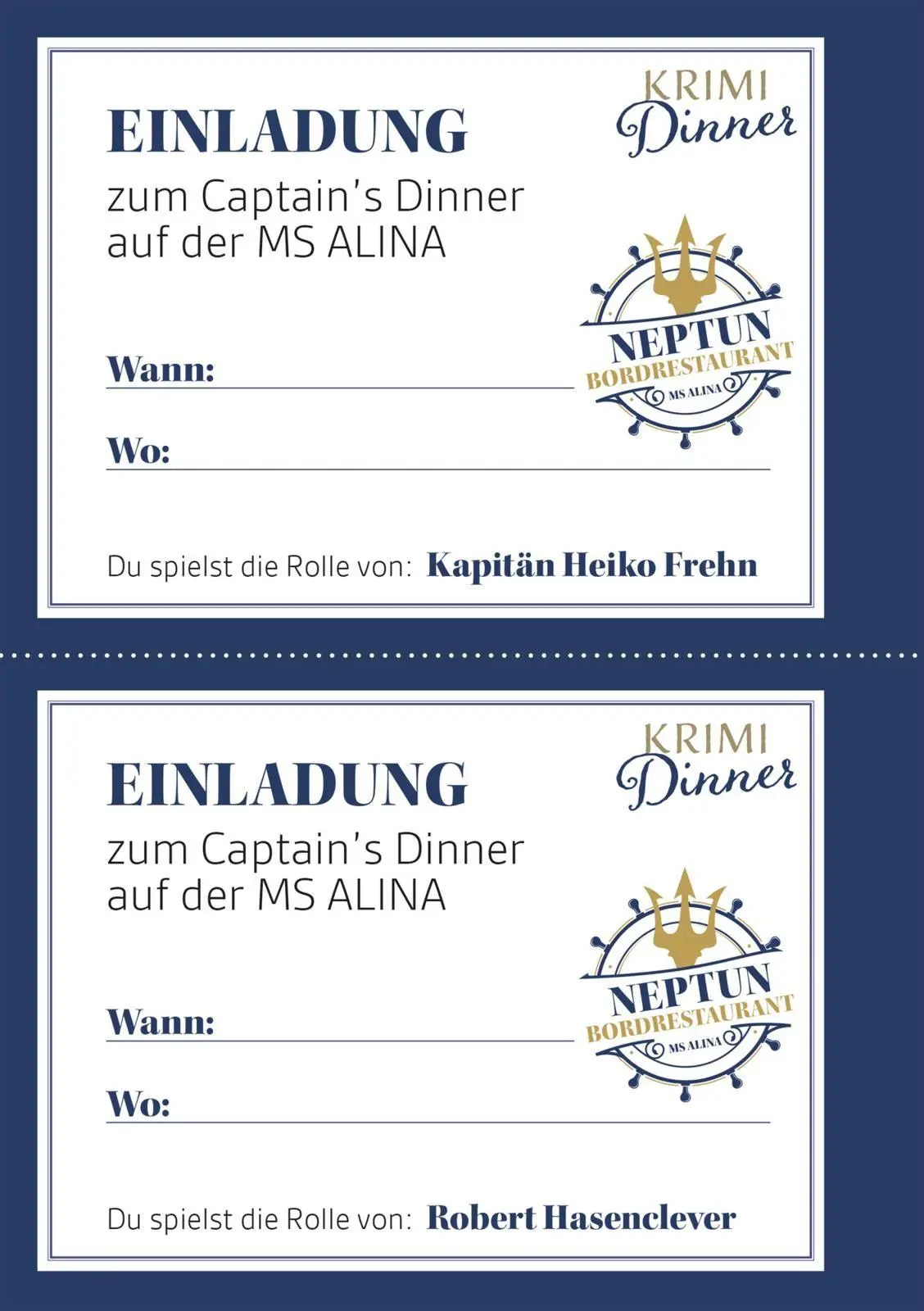 Bild: 9783830364573 | Krimi-Dinner: Tödliches Captain's Dinner | Olaf Nett (u. a.) | Buch
