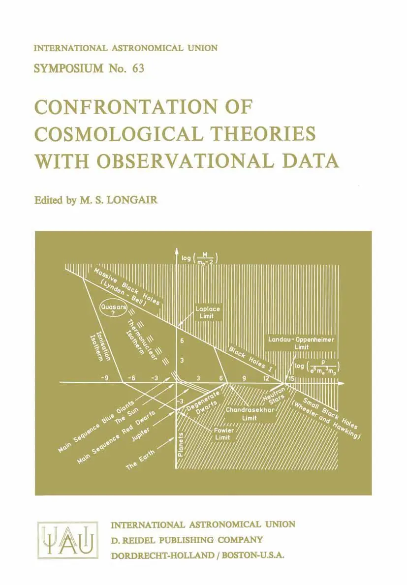Cover: 9789027704573 | Confrontation of Cosmological Theories with Observational Data | Buch