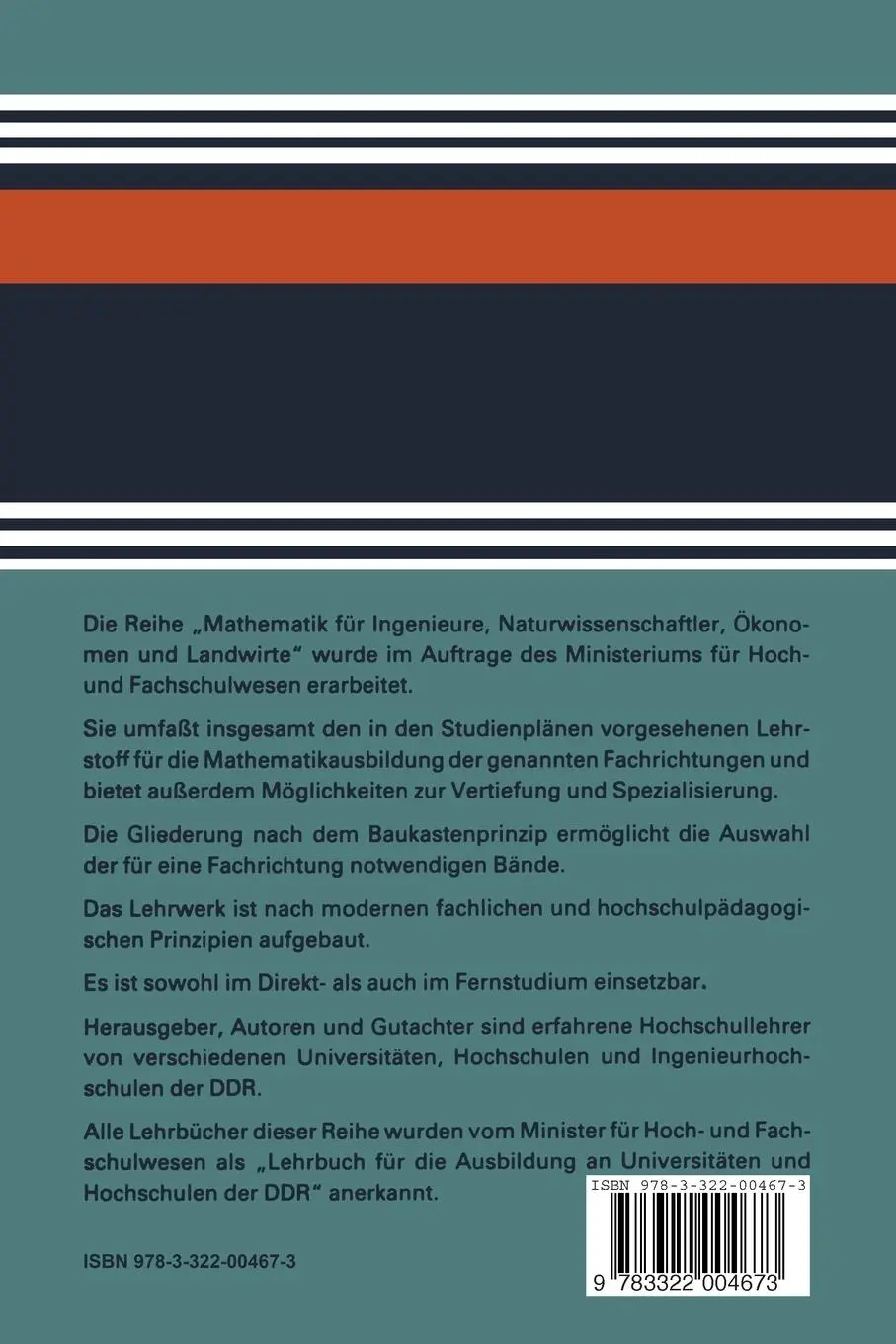 Rückseite: 9783322004673 | Spezielle Funktionen | Hans-Jürgen Sebastian | Taschenbuch | 137 S.