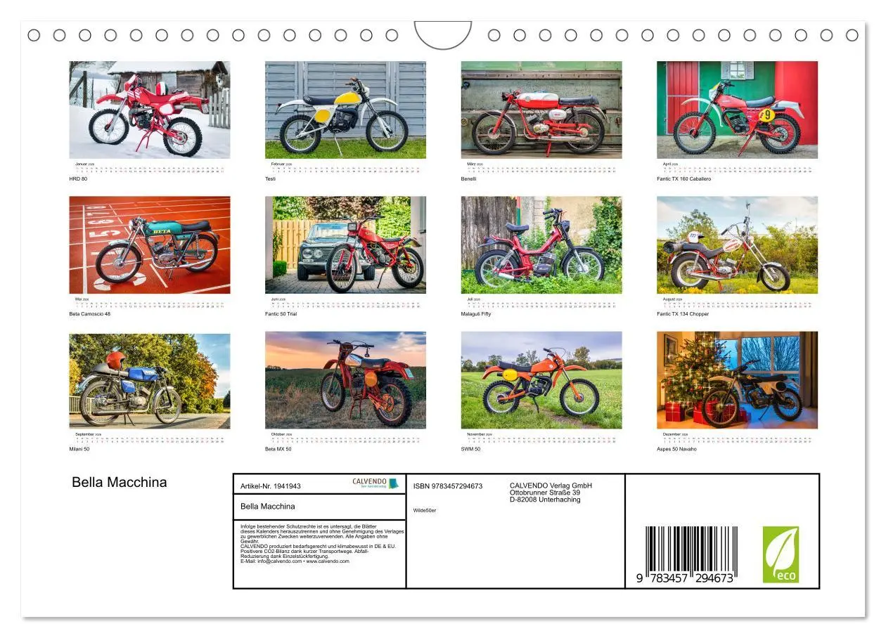 Bild: 9783457294673 | Bella Macchina (Wandkalender 2026 DIN A4 quer), CALVENDO...