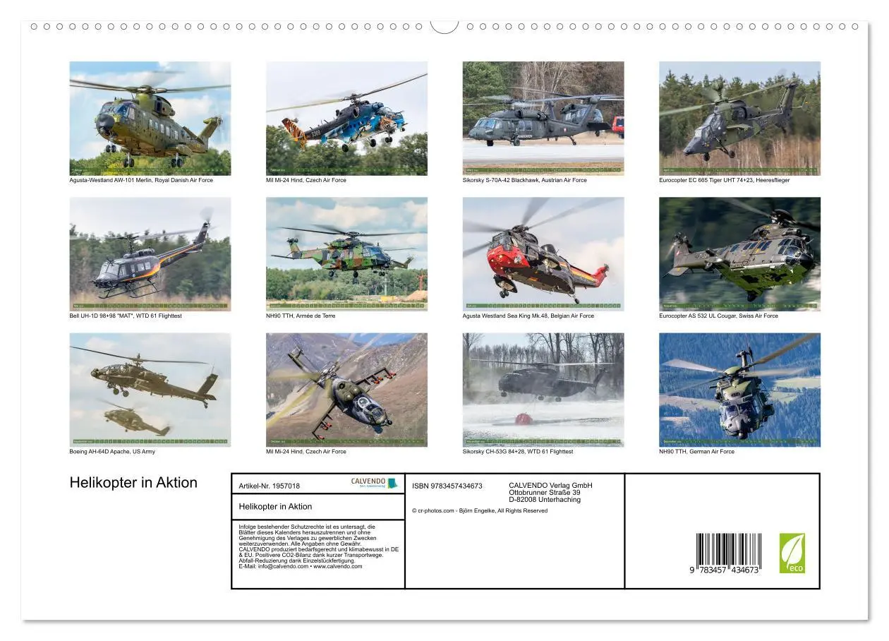 Bild: 9783457434673 | Helikopter in Aktion (hochwertiger Premium Wandkalender 2026 DIN A2...
