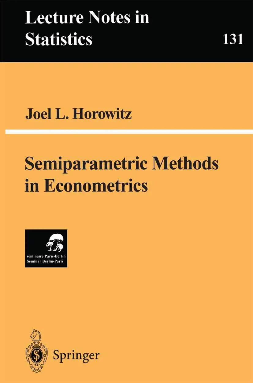 Cover: 9780387984773 | Semiparametric Methods in Econometrics | Joel L. Horowitz | Buch | x