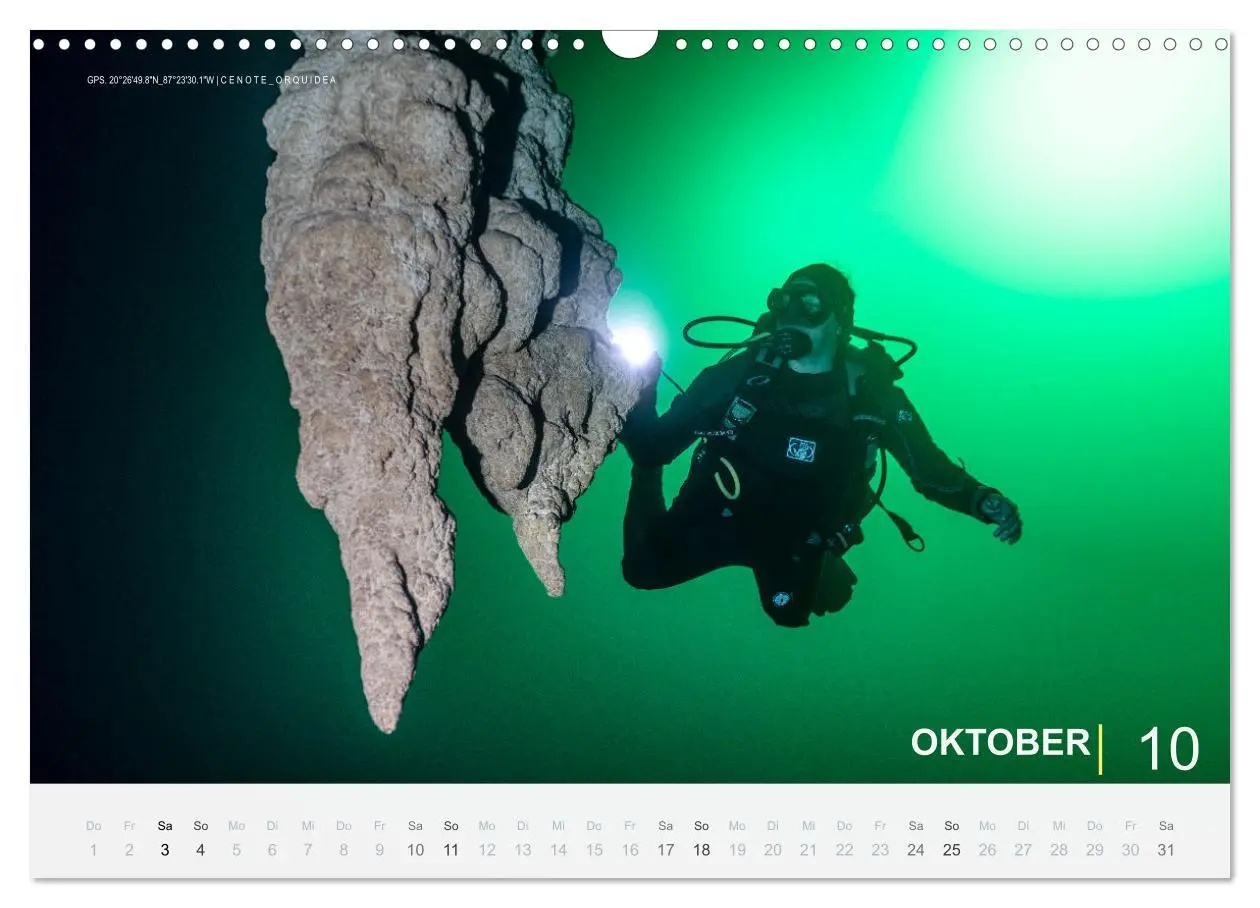 Bild: 9783457664773 | Cenoten Tauchen (Wandkalender 2026 DIN A3 quer), CALVENDO...