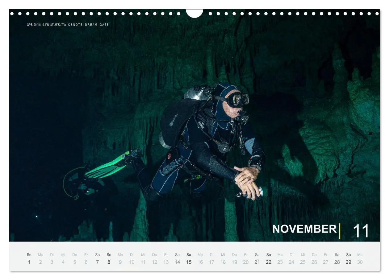 Bild: 9783457664773 | Cenoten Tauchen (Wandkalender 2026 DIN A3 quer), CALVENDO...