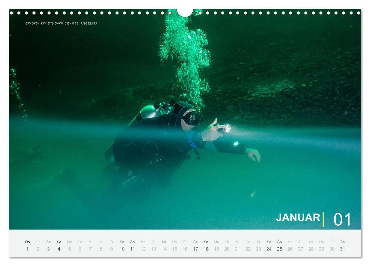 Bild: 9783457664773 | Cenoten Tauchen (Wandkalender 2026 DIN A3 quer), CALVENDO...