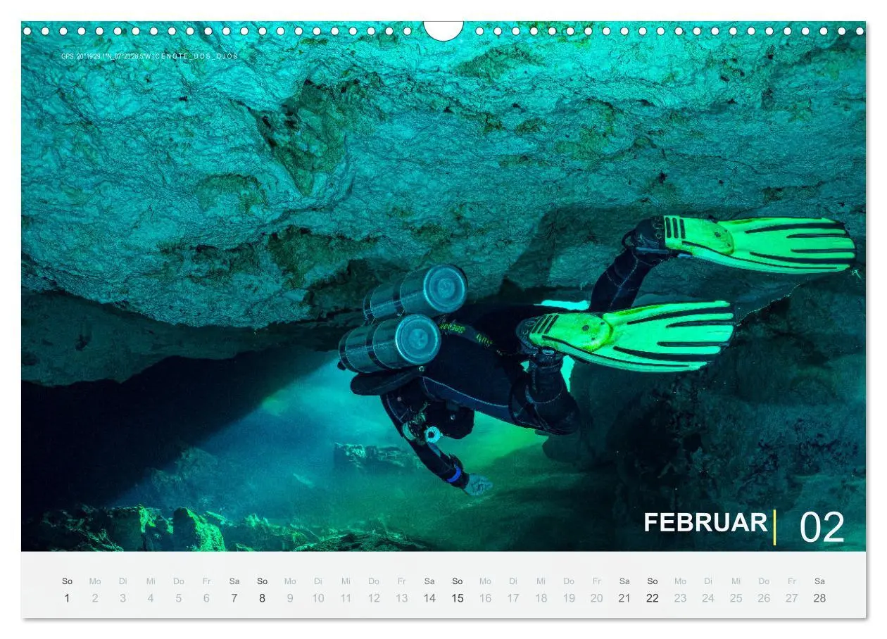 Bild: 9783457664773 | Cenoten Tauchen (Wandkalender 2026 DIN A3 quer), CALVENDO...