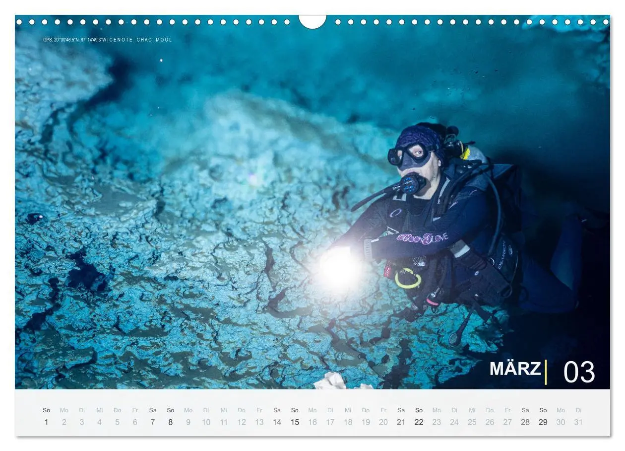 Bild: 9783457664773 | Cenoten Tauchen (Wandkalender 2026 DIN A3 quer), CALVENDO...