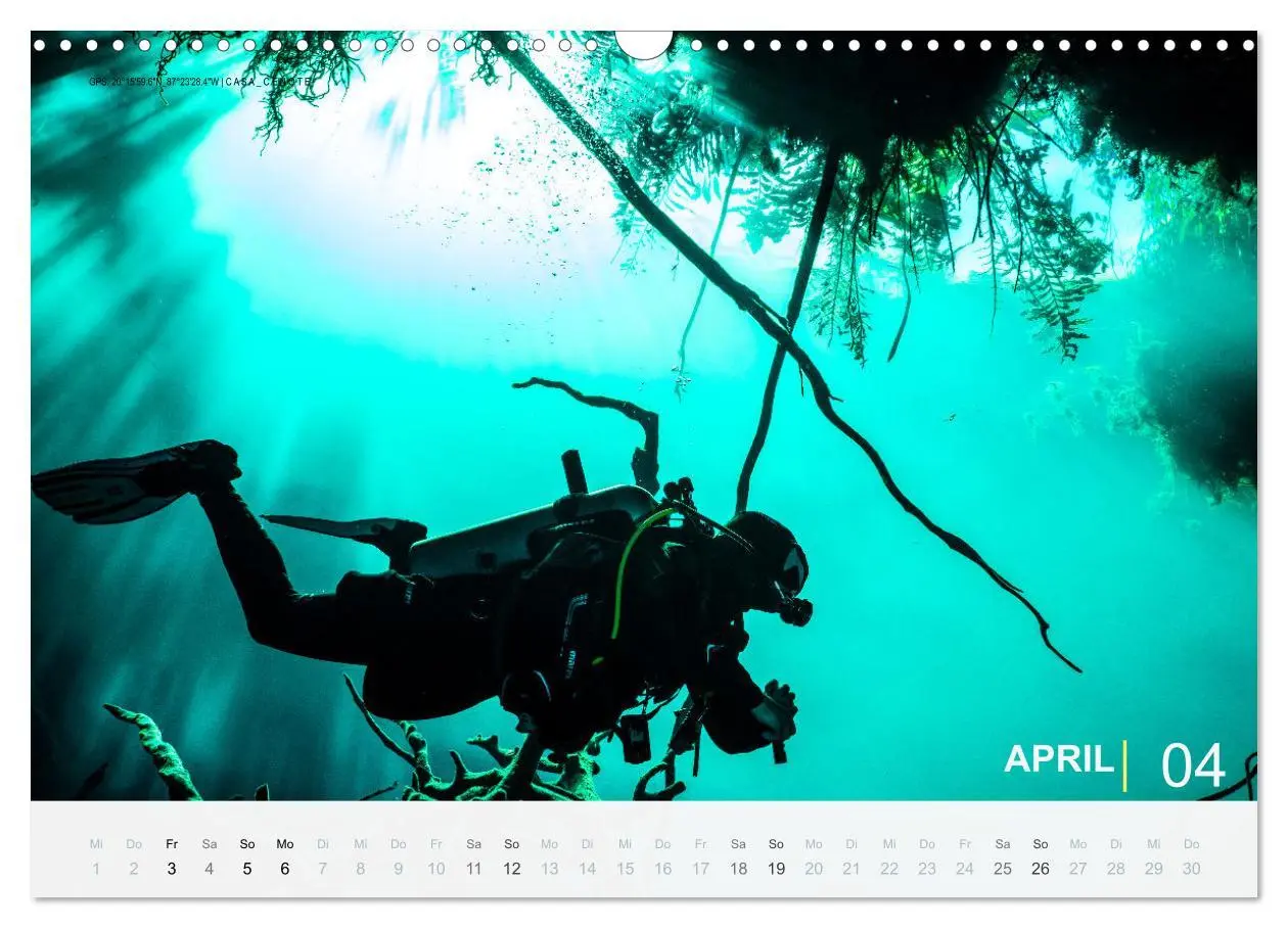 Bild: 9783457664773 | Cenoten Tauchen (Wandkalender 2026 DIN A3 quer), CALVENDO...