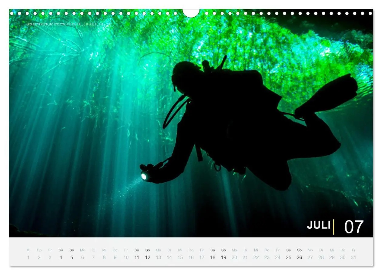 Bild: 9783457664773 | Cenoten Tauchen (Wandkalender 2026 DIN A3 quer), CALVENDO...