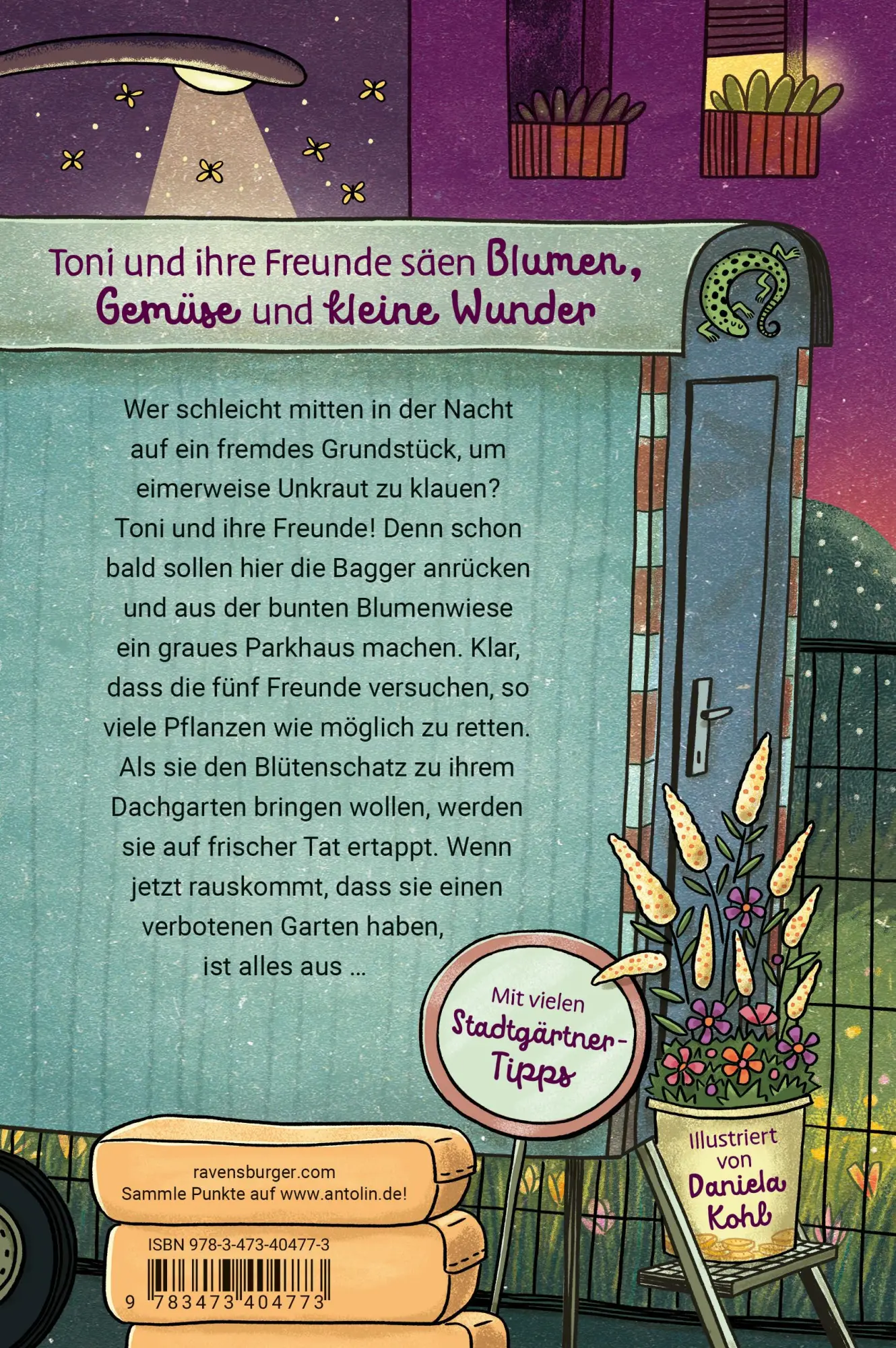 Rückseite: 9783473404773 | Die Stadtgärtnerin, Band 2 - Eine für alle, alle fürs Unkraut! | Mayer