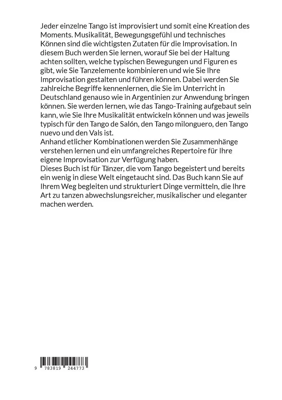 Rückseite: 9783819244773 | Die Tango-Argentino-Fibel | Herbert Tomaso | Taschenbuch | 148 S.