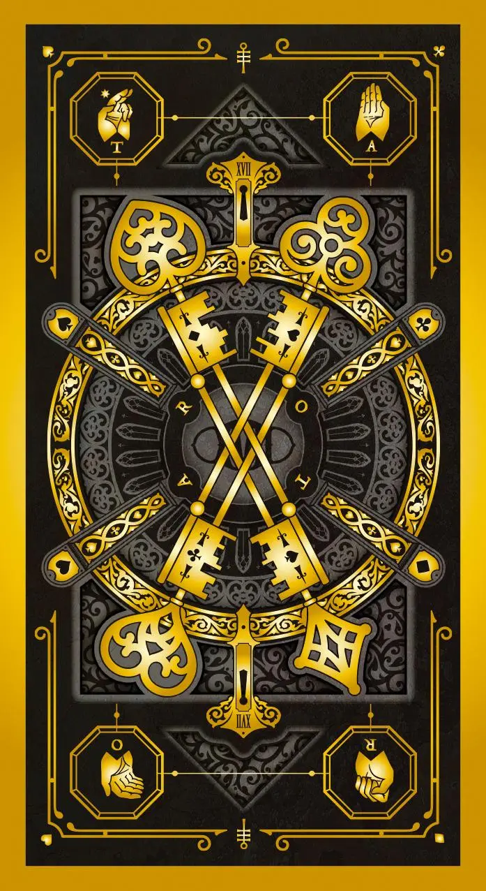 Bild: 9783038194873 | Keymaster Tarot (GB Edition) | 78 cards with instructions | Schwarz