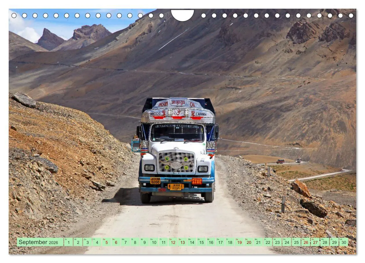 Bild: 9783457344873 | Indien Farbenfrohe LKW (Wandkalender 2026 DIN A4 quer), CALVENDO...