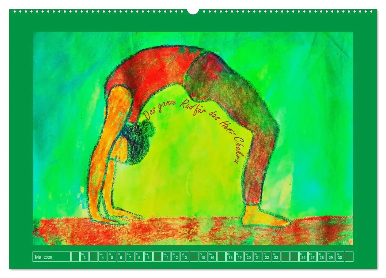 Bild: 9783457724873 | Farbige Yoga Kraftwelt - Yoga Asanas für die Chakren (hochwertiger...