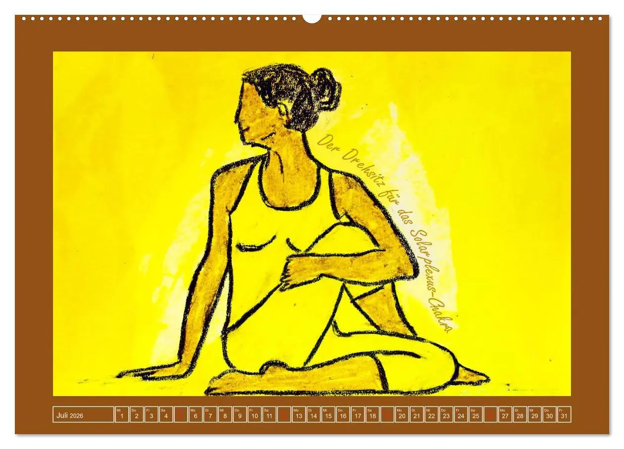 Bild: 9783457724873 | Farbige Yoga Kraftwelt - Yoga Asanas für die Chakren (hochwertiger...