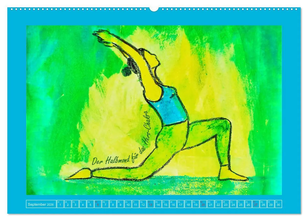 Bild: 9783457724873 | Farbige Yoga Kraftwelt - Yoga Asanas für die Chakren (hochwertiger...