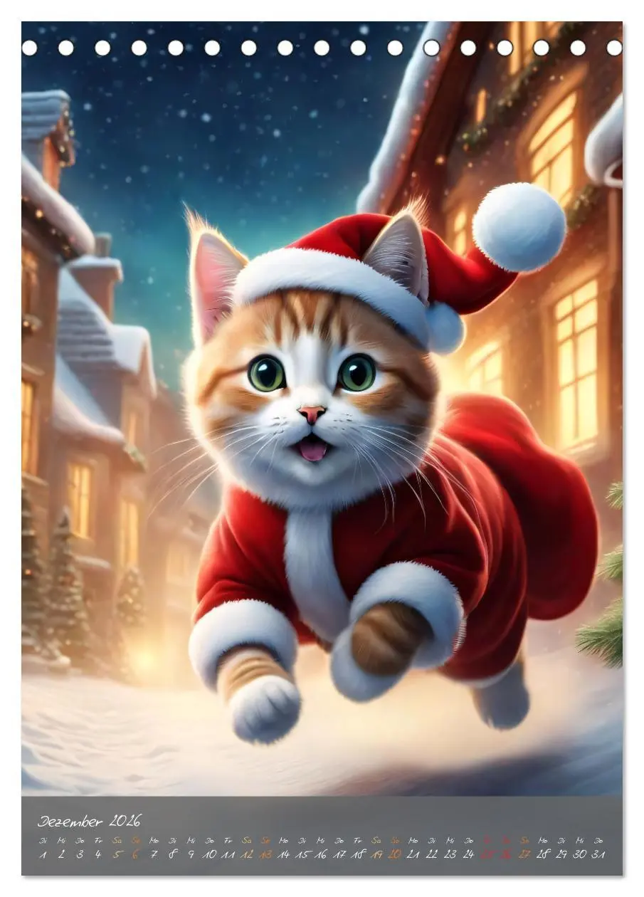 Bild: 9783516294873 | Süße flauschige Katzen (Tischkalender 2026 DIN A5 hoch), CALVENDO...