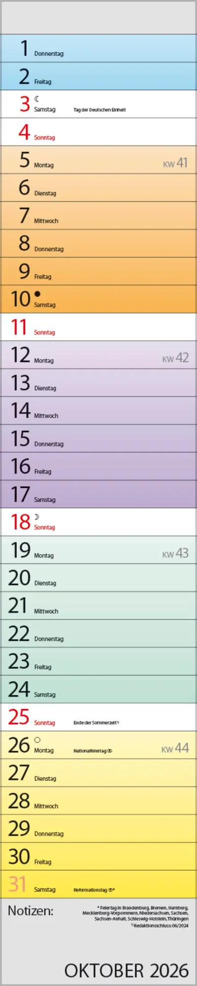 Bild: 9783731884873 | Planer Farbenspiel 2026 | Verlag Korsch | Kalender | Spiralbindung