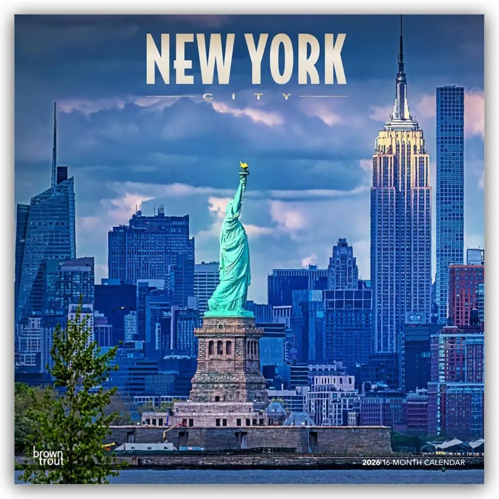 Cover: 9798330704873 | New York City 2026 12 X 24 Inch (Hanging) Monthly Square Wall...