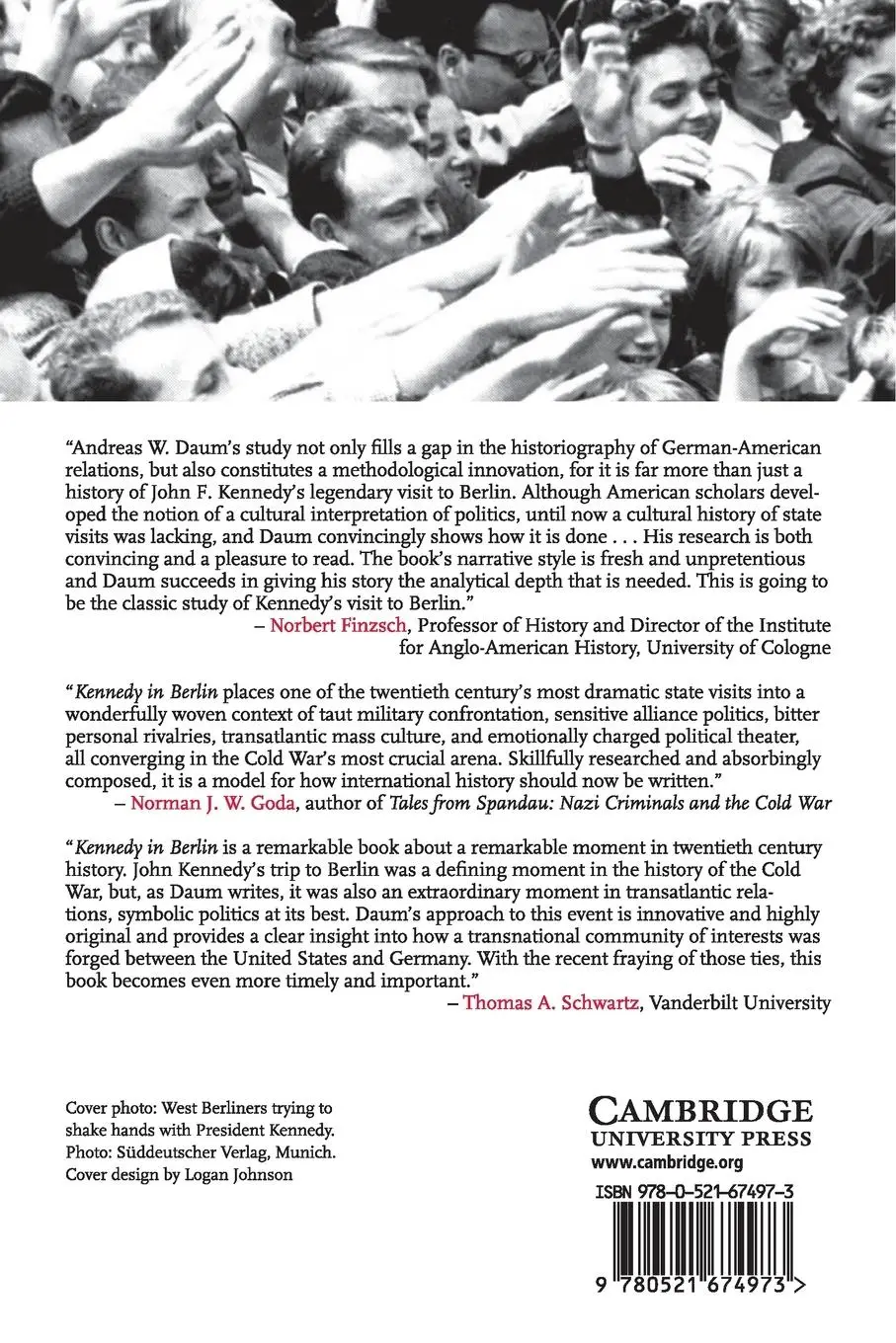 Rückseite: 9780521674973 | Kennedy in Berlin | Andreas W. Daum | Taschenbuch | Englisch | 2020