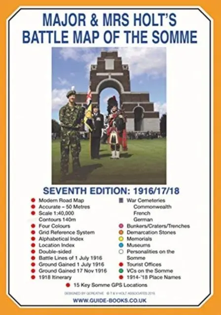 Cover: 9781526764973 | Major &amp; Mrs Holt's Battle Map of The Somme (Map) | Tonie Holt (u. a.)
