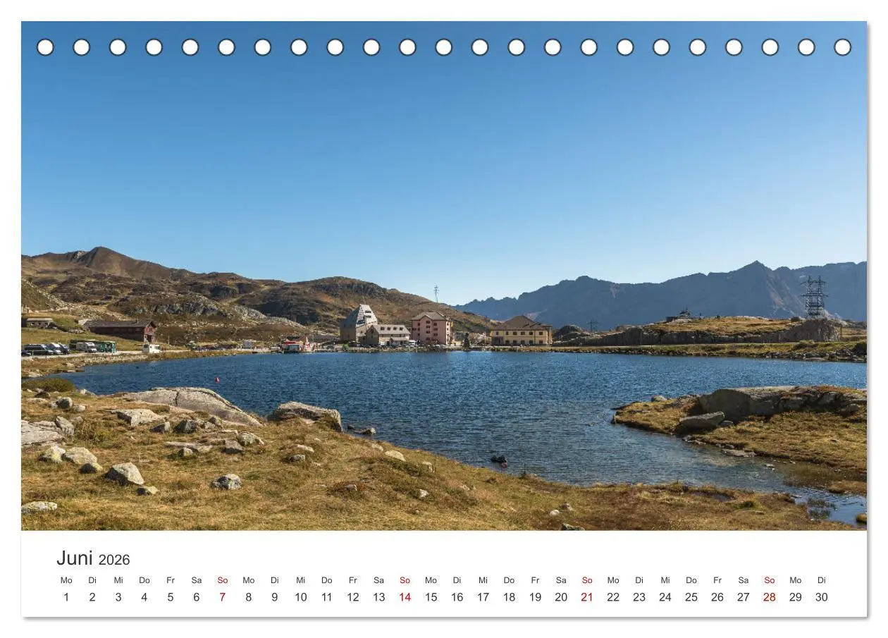 Bild: 9783457404973 | Schweizer Alpenpässe (Tischkalender 2026 DIN A5 quer), CALVENDO...