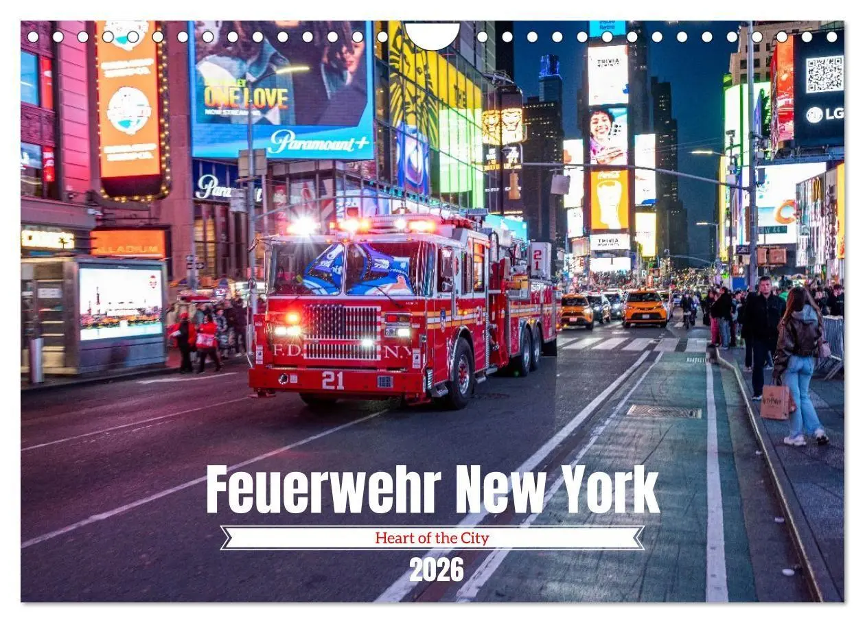 Cover: 9783516734973 | Feuerwehr New York - Heart of the City (Wandkalender 2026 DIN A4...