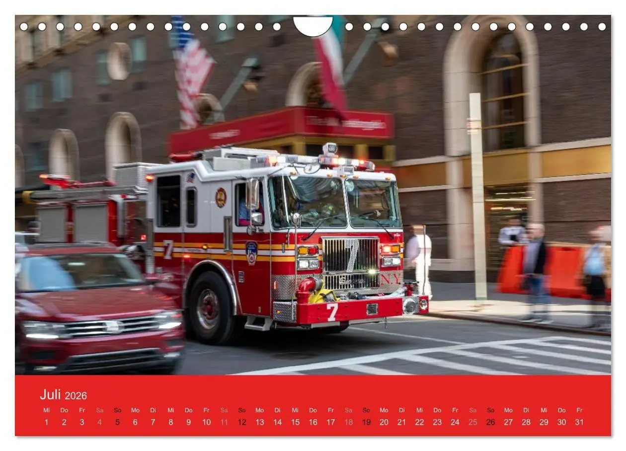 Bild: 9783516734973 | Feuerwehr New York - Heart of the City (Wandkalender 2026 DIN A4...