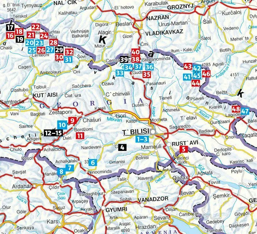 Bild: 9783763314973 | ROTHER Wanderführer Georgien. 48 Touren im Kleinen und Großen...