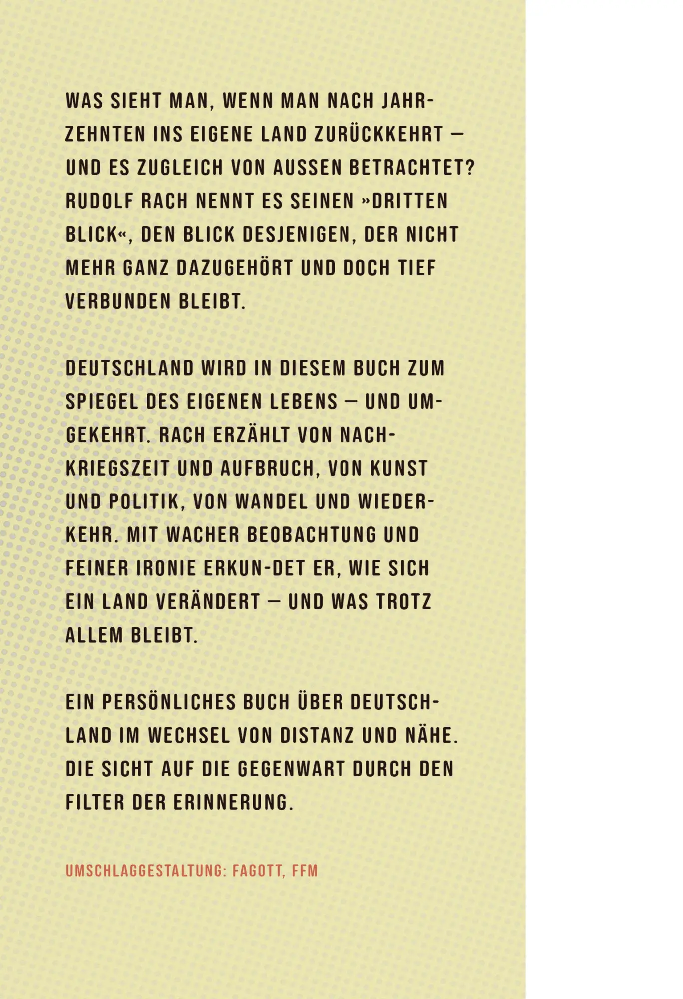 Bild: 9783949774973 | Der dritte Blick | Zurück in Deutschland - Erinnerungen und Einsichten