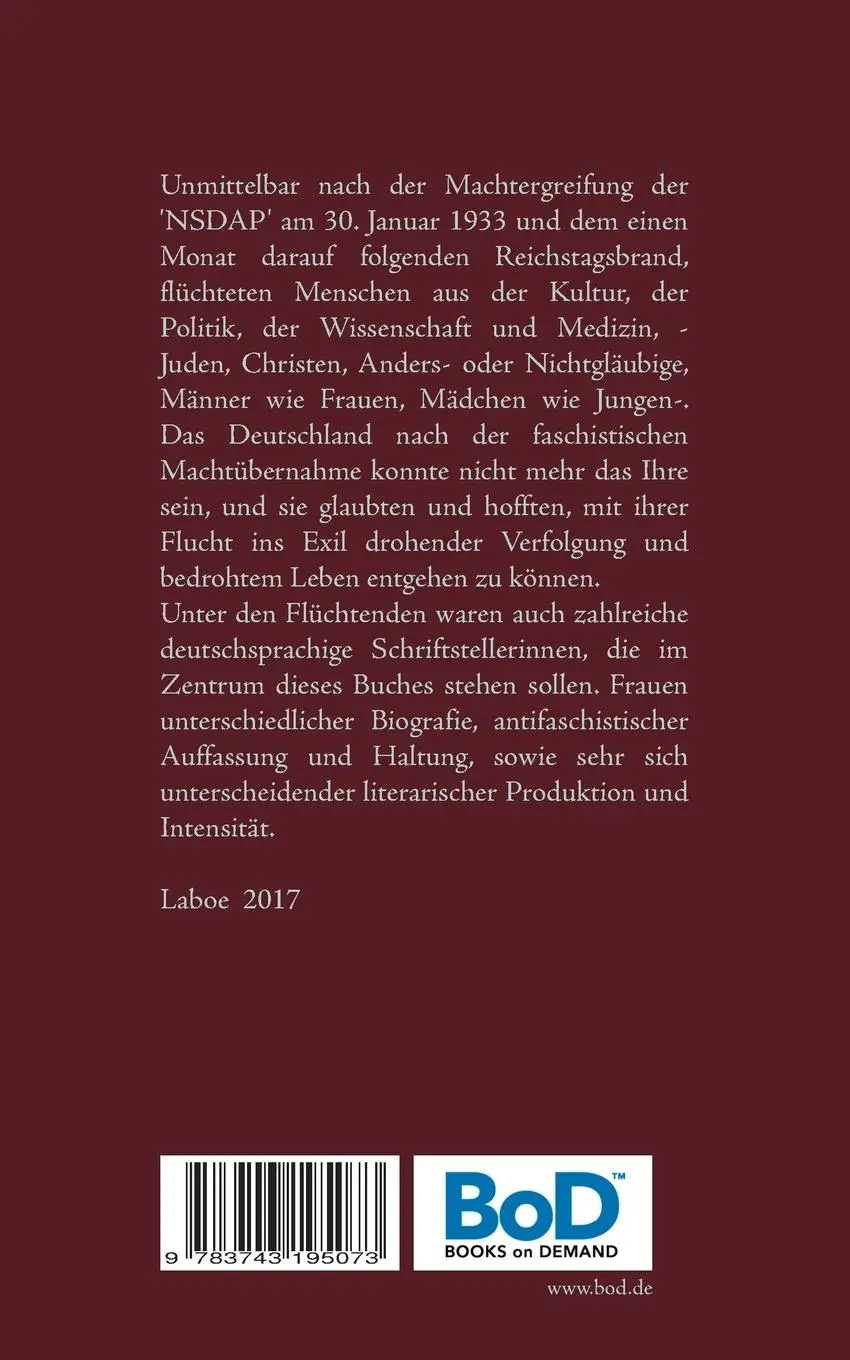 Rückseite: 9783743195073 | Wartesäle der Poesie | Schriftstellerinnen im Pariser Exil 1933-1941