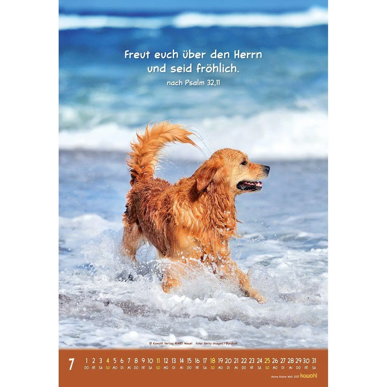 Bild: 9783754845073 | Meine kleine Welt 2027 | Tierkalender mit Bibelworten | Kalender