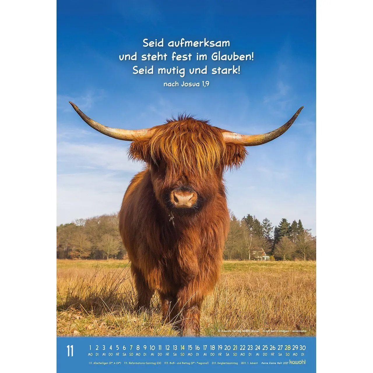 Bild: 9783754845073 | Meine kleine Welt 2027 | Tierkalender mit Bibelworten | Kalender