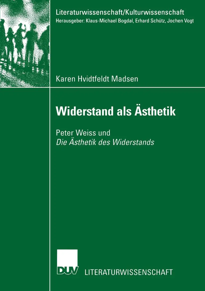 Cover: 9783824445073 | Widerstand als Ästhetik | Peter Weiss und Die Ästhetik des Widerstands