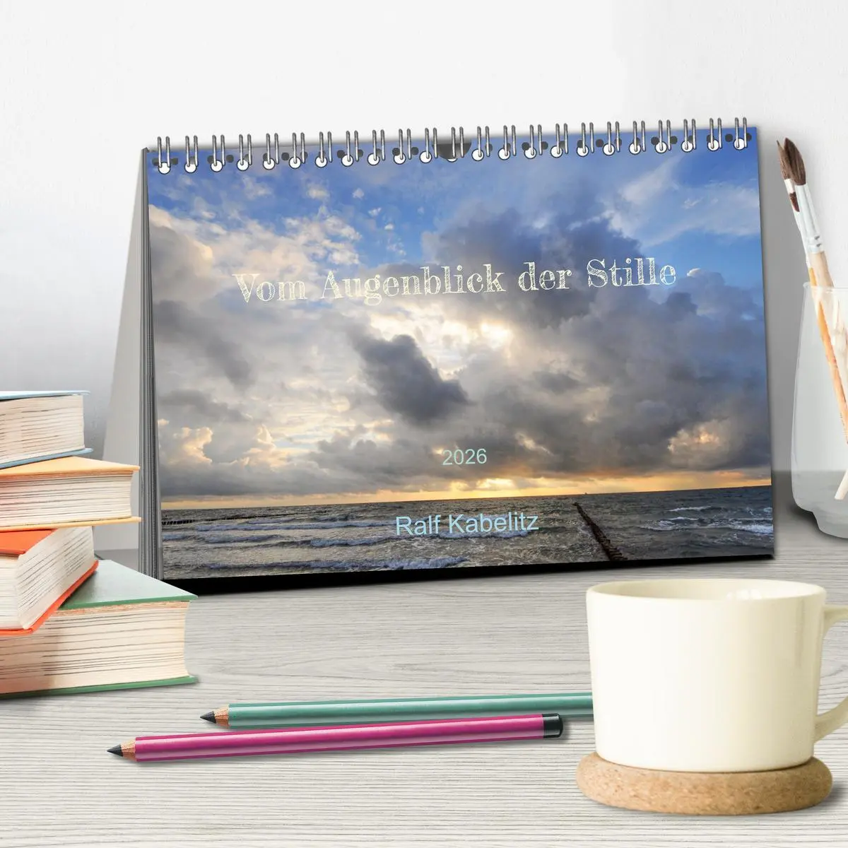 Bild: 9783457525173 | Vom Augenblick der Stille 2026 (Tischkalender 2026 DIN A5 quer),...