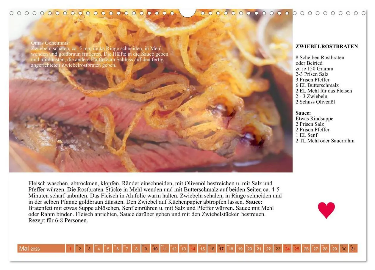 Bild: 9783457765173 | Österreichische Hauptgerichte. Küchenkalender mit den Klassikern!...