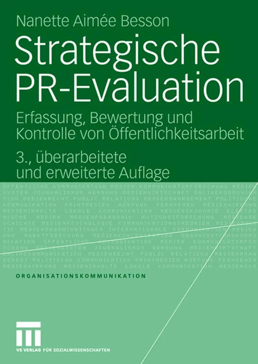 Cover: 9783531155173 | Strategische PR-Evaluation | Nanette Besson | Taschenbuch | 300 S.