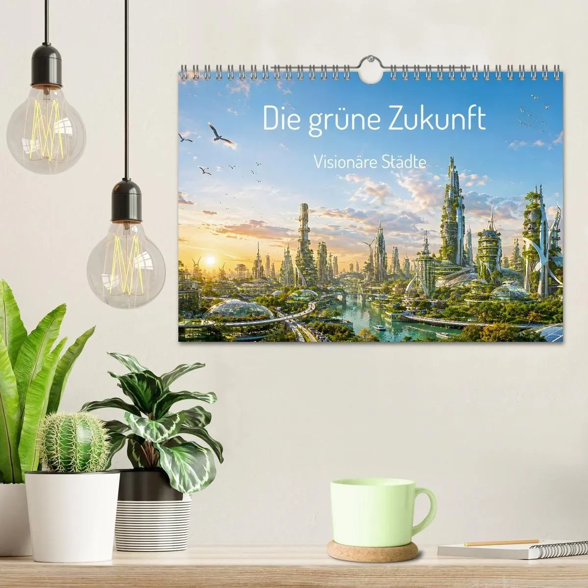 Bild: 9783594385173 | Die grüne Zukunft - Visionäre Städte (Wandkalender 2027 DIN A4...