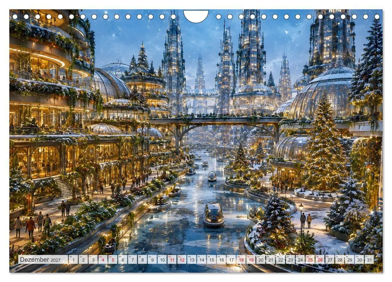 Bild: 9783594385173 | Die grüne Zukunft - Visionäre Städte (Wandkalender 2027 DIN A4...