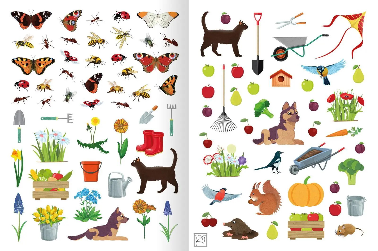 Bild: 9783845845173 | Erstes Stickern - Im Garten | Über 300 Sticker | Timo Schumacher