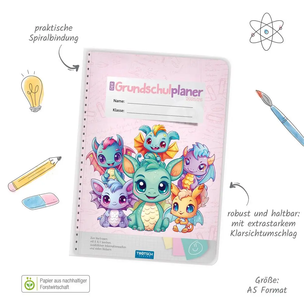 Bild: 9783988025173 | Trötsch Grundschulplaner So Sweet 25/26 | Trötsch Verlag | Kalender
