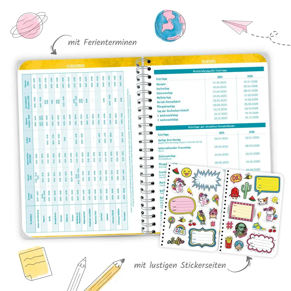 Bild: 9783988025173 | Trötsch Grundschulplaner So Sweet 25/26 | Trötsch Verlag | Kalender