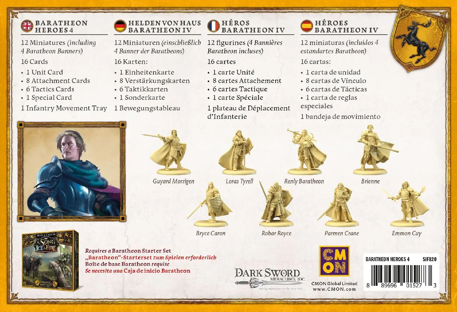 Bild: 889696015273 | Song of Ice &amp; Fire - Baratheon Heroes 4 (Helden von Haus Baratheon IV)