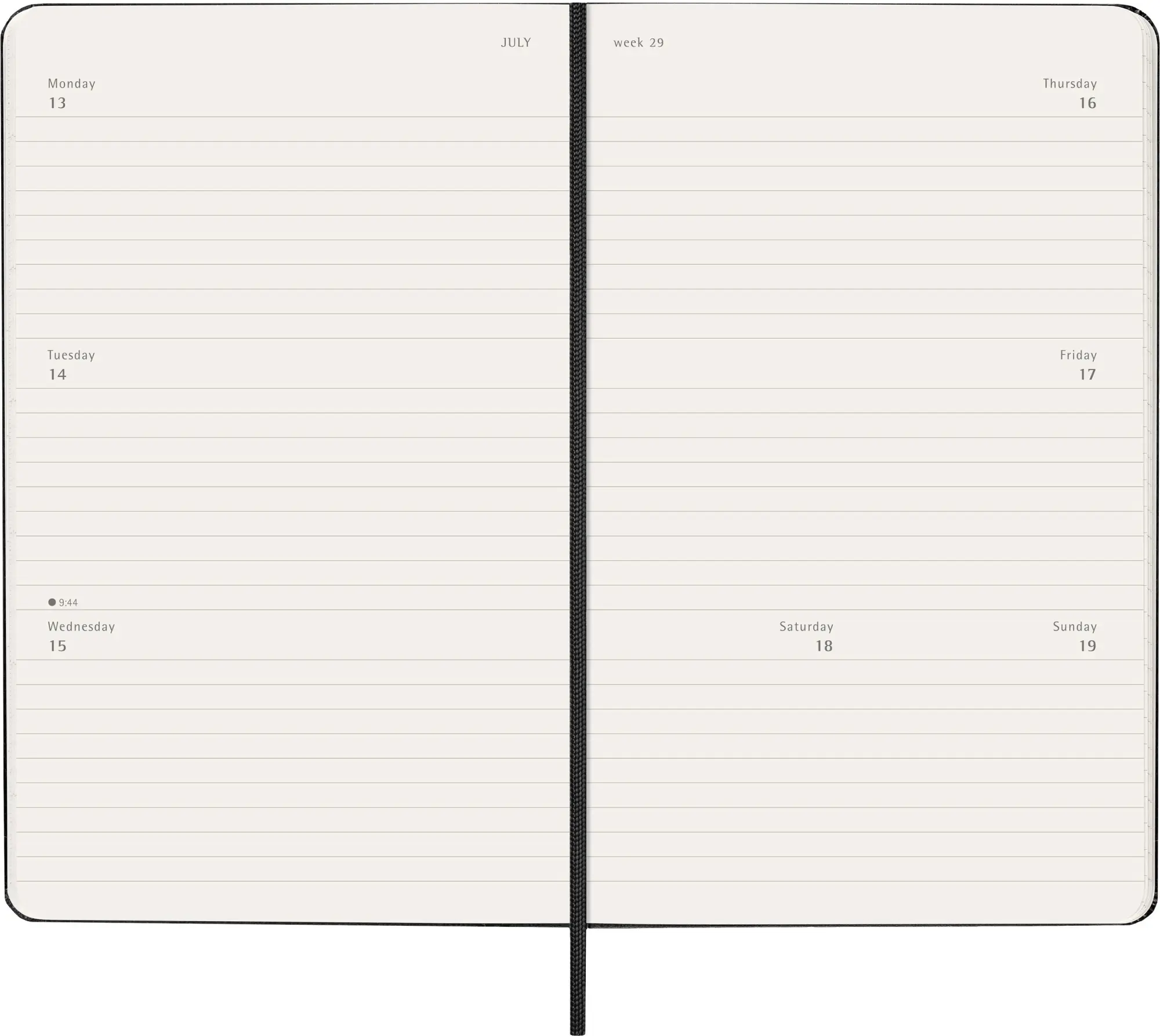 Bild: 8056999275273 | Moleskine 12 Monate Wochenkalender 2026, Large/A5, 1 Wo = 2 Seiten,...